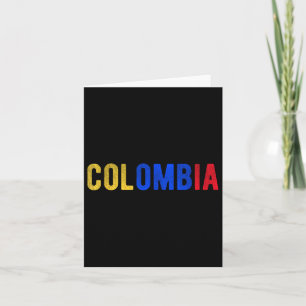Carte Drapeau de la fierté colombienne Expat national co