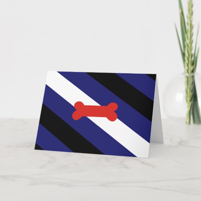 Carte Drapeau de la fierté de jeu de chiot (Devant)