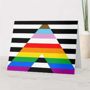 Carte Drapeau de la fierté de progrès d'allié