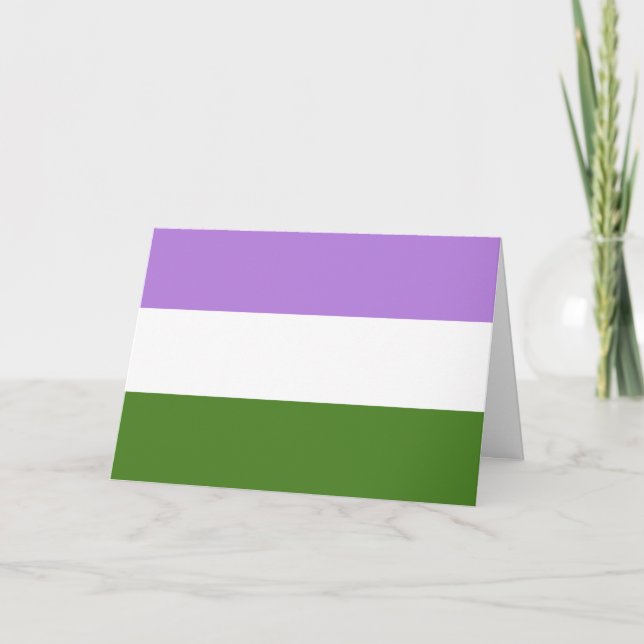Carte Drapeau de la fierté queer (Devant)