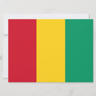 Carte Drapeau de la Guinée (pays africain)