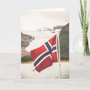 Carte Drapeau de la Norvège Photo