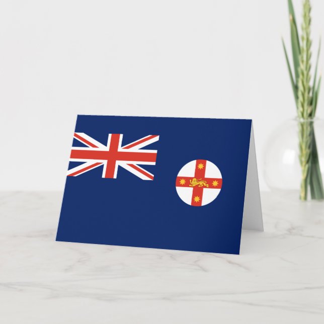 Carte Drapeau de la Nouvelle-Galles du Sud (État austral (Devant)