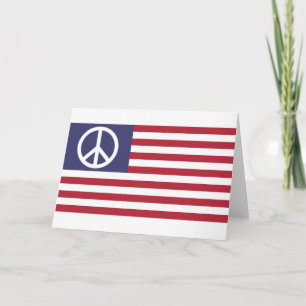 Carte Drapeau de la paix des États-Unis