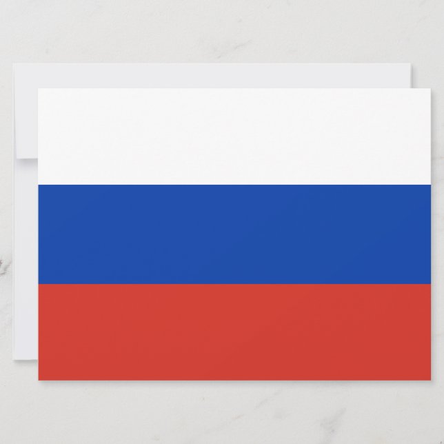 Carte Drapeau de la Russie (Russie) (Devant)