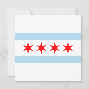 Carte Drapeau de la ville de Chicago (Illinois)