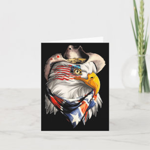 Carte Drapeau de l'aigle américain du 4 juillet Jour de 