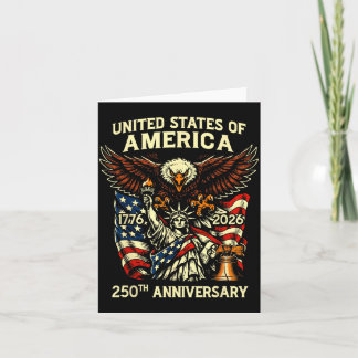 Carte Drapeau de l'aigle de la liberté des États-Unis po