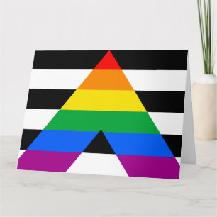 Carte Drapeau de l'allié LGBTQ+