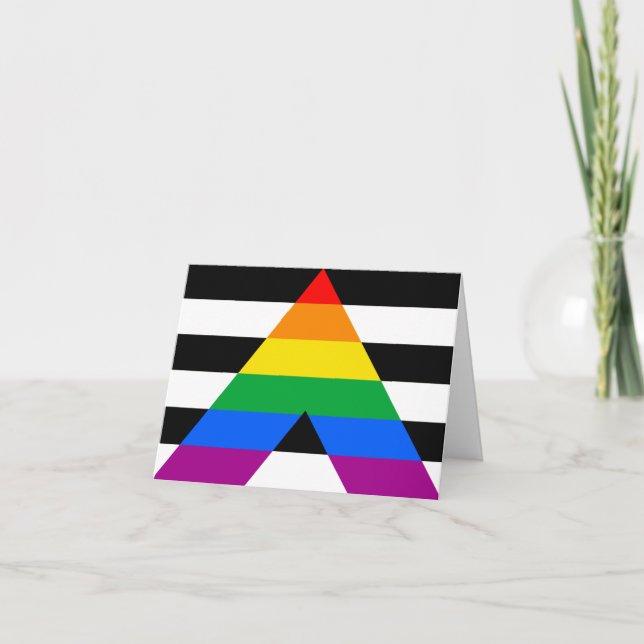 Carte Drapeau de l'allié LGBTQ+ (Devant)