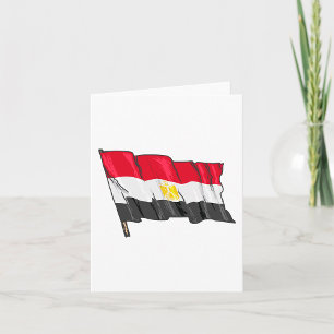 Carte Drapeau de l'Égypte en détresse dessiné à la main