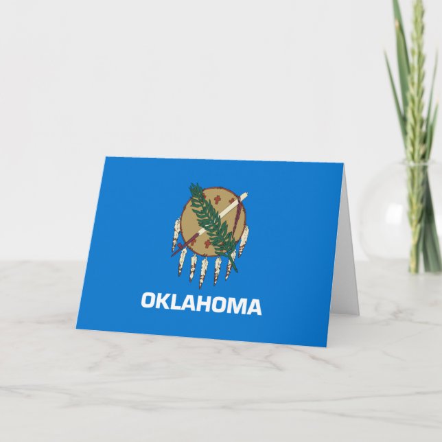 Carte Drapeau de l'Oklahoma (Devant)