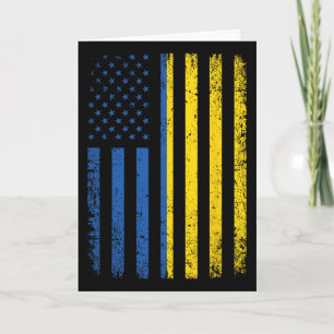 Carte Drapeau de l'Ukraine 4 juillet États-Unis Drapeau 