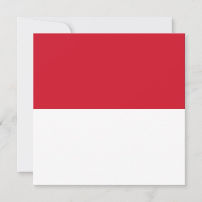Carte Drapeau de Monaco (Devant)