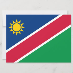 Carte Drapeau de Namibie (Afrique australe)