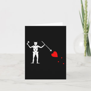 Carte Drapeau de pirate de Barbe noire Jolly Roger Squel