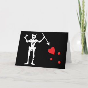 Carte Drapeau de pirate de Blackbeard