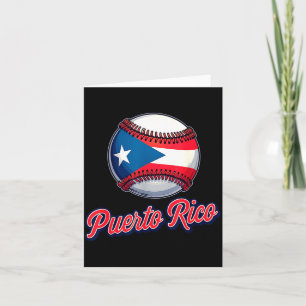 Carte Drapeau de Porto Rico Baseball Clic Fierté de l'îl