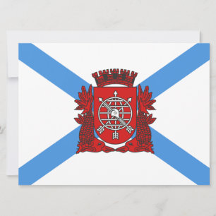Carte Drapeau de Rio de Janeiro (Brésil)