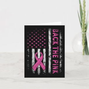 Carte Drapeau de sensibilisation au cancer du sein rose
