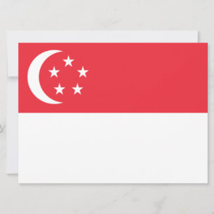 Carte Drapeau de Singapour