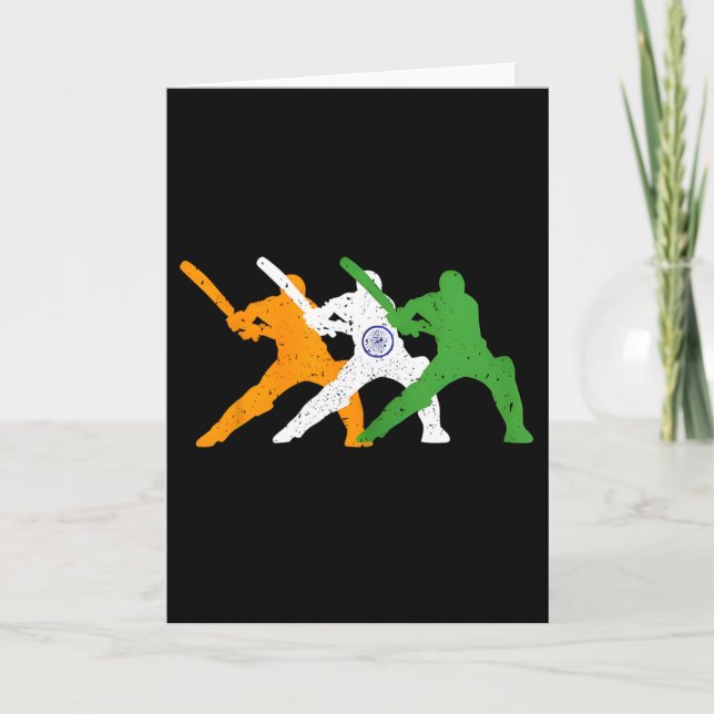 Carte Drapeau de Tsmen de fan de joueur de cricket de l' (Devant)