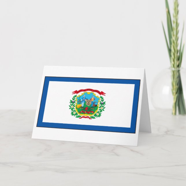 Carte Drapeau de Virginie occidentale (Devant)