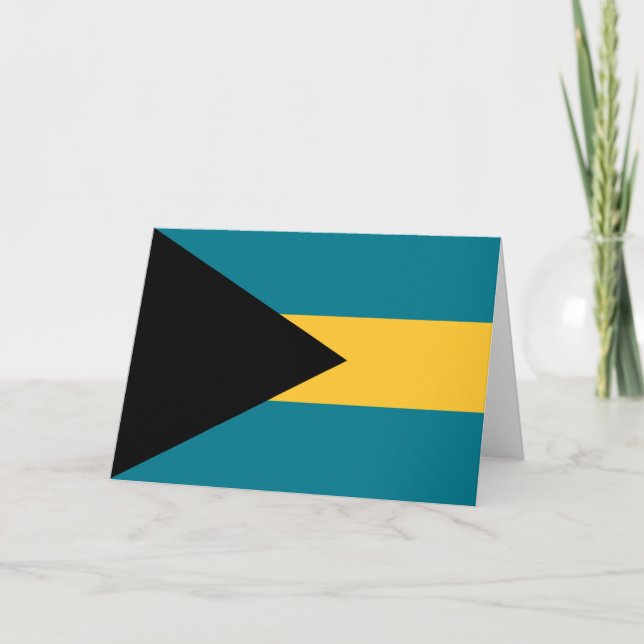 Carte Drapeau des Bahamas (Devant)