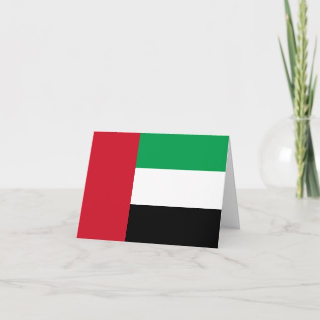 Carte Drapeau des Émirats arabes unis (Devant)