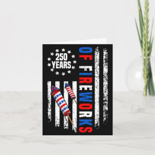 Carte Drapeau des États-Unis 250 ans de feux d'artifice