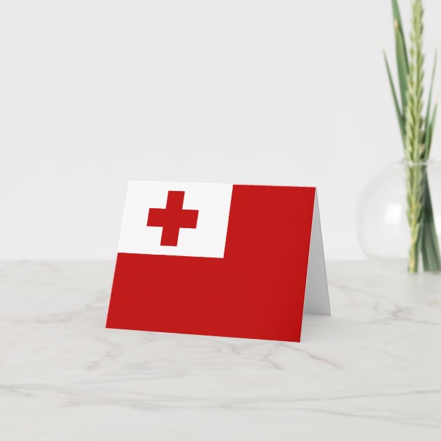 Carte Drapeau des Tonga (Devant)