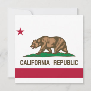 Carte Drapeau d'État de Californie