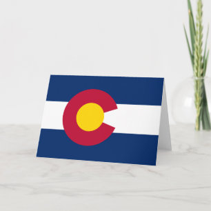 Carte Drapeau d'État du Colorado