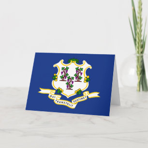 Carte Drapeau d'État du Connecticut
