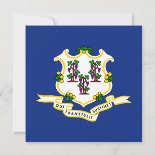 Carte Drapeau d'État du Connecticut