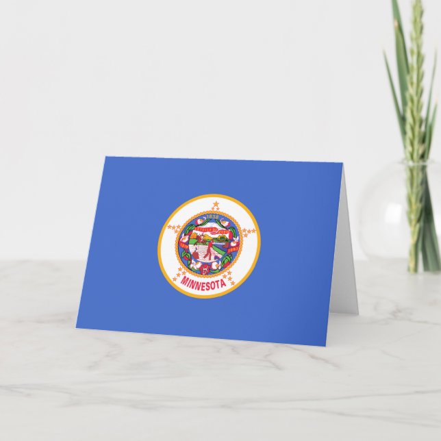 Carte Drapeau d'État du Minnesota (Devant)