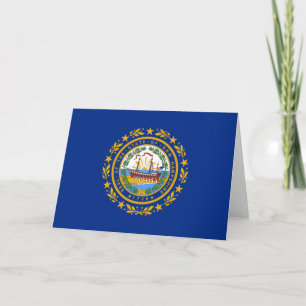 Carte Drapeau d'Etat du New Hampshire