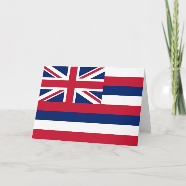 Carte Drapeau d'Hawaï (État des États-Unis) (Devant)