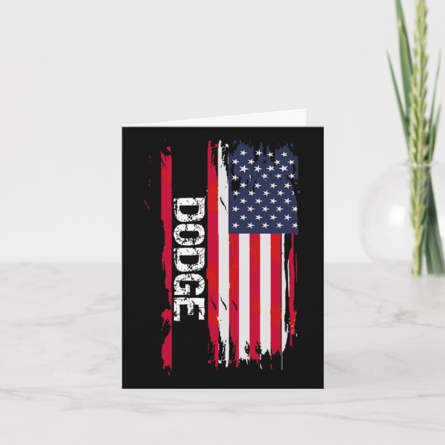 Carte Drapeau Dodge Usa (Devant)