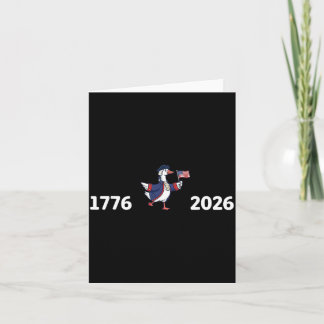 Carte Drapeau d'oiseau patriotique USA de 1776 à 2026 po