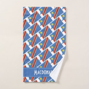 CARTE DRAPEAU DR CONGO Carnaval personnalisé Sport