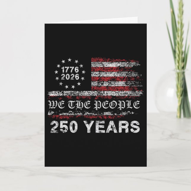 Carte Drapeau du 250e anniversaire 1776-2026  (Devant)