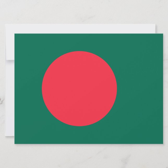 Carte Drapeau du Bangladesh (Bangladesh) (Devant)