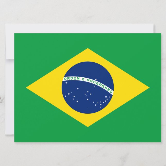 Carte Drapeau du Brésil (Devant)
