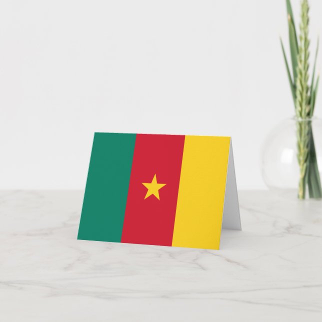 Carte Drapeau du Cameroun (Devant)
