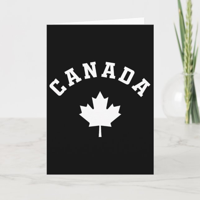 Carte Drapeau du Canada Vacances canadiennes Pêche Rando (Devant)