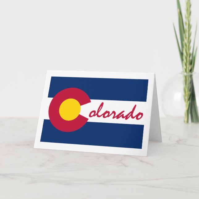 Carte Drapeau du Colorado (Devant)