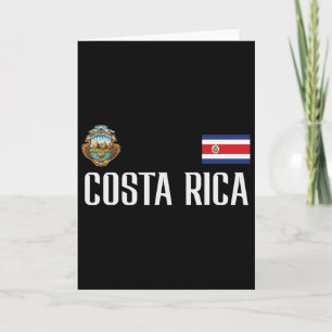 Carte Drapeau du Costa Rica Football Foot Hommes Femmes 