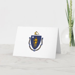 Carte Drapeau du Massachusetts