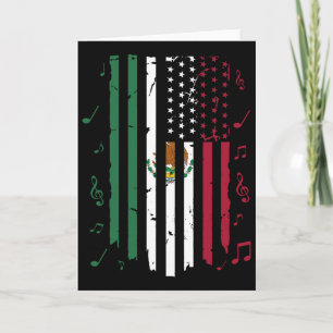Carte Drapeau du Mexique Drapeau américain Patriotique D